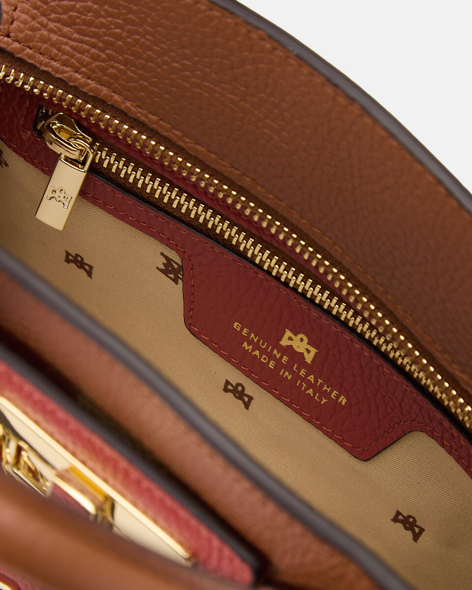 Bella Soft Small Tote Brickcaramel  - Tote Bag - Borse Donna - Borse - Cuoieria Fiorentina