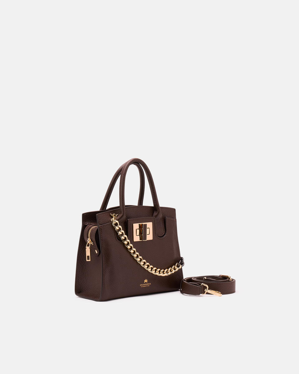 Bella Soft Small Tote Cioccolato  - Tote Bag - Borse Donna - Borse - Cuoieria Fiorentina