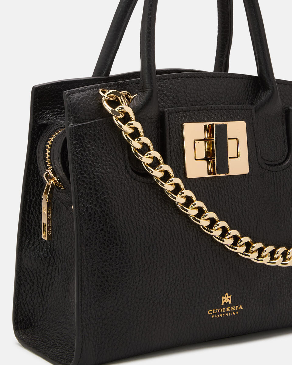 Small tote bag Black  - Tote Bags - Women's Bags - Bags - Cuoieria Fiorentina
