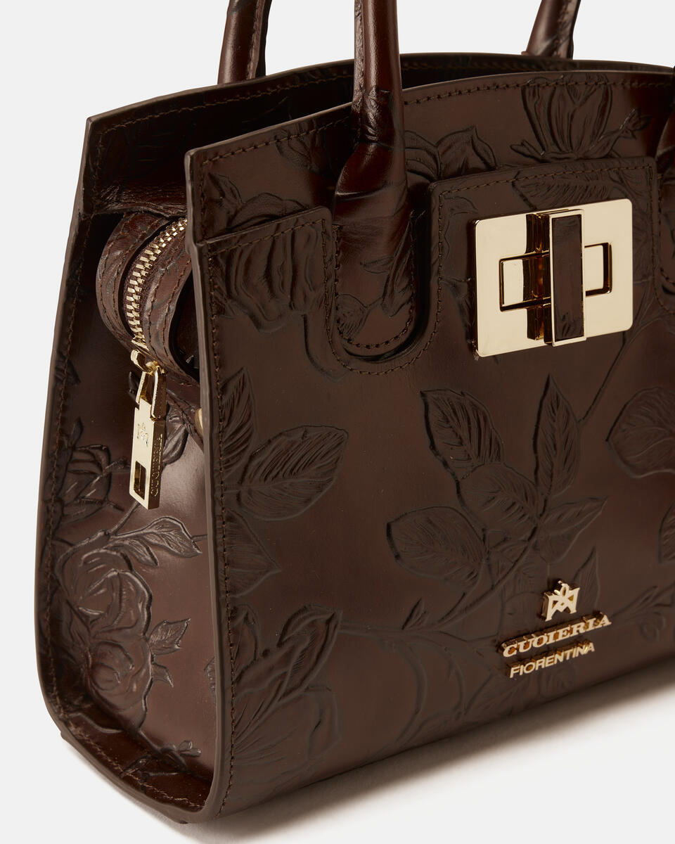 Mimi mini tote bag Mogano  - Tote Bag - Borse Donna - Borse - Cuoieria Fiorentina