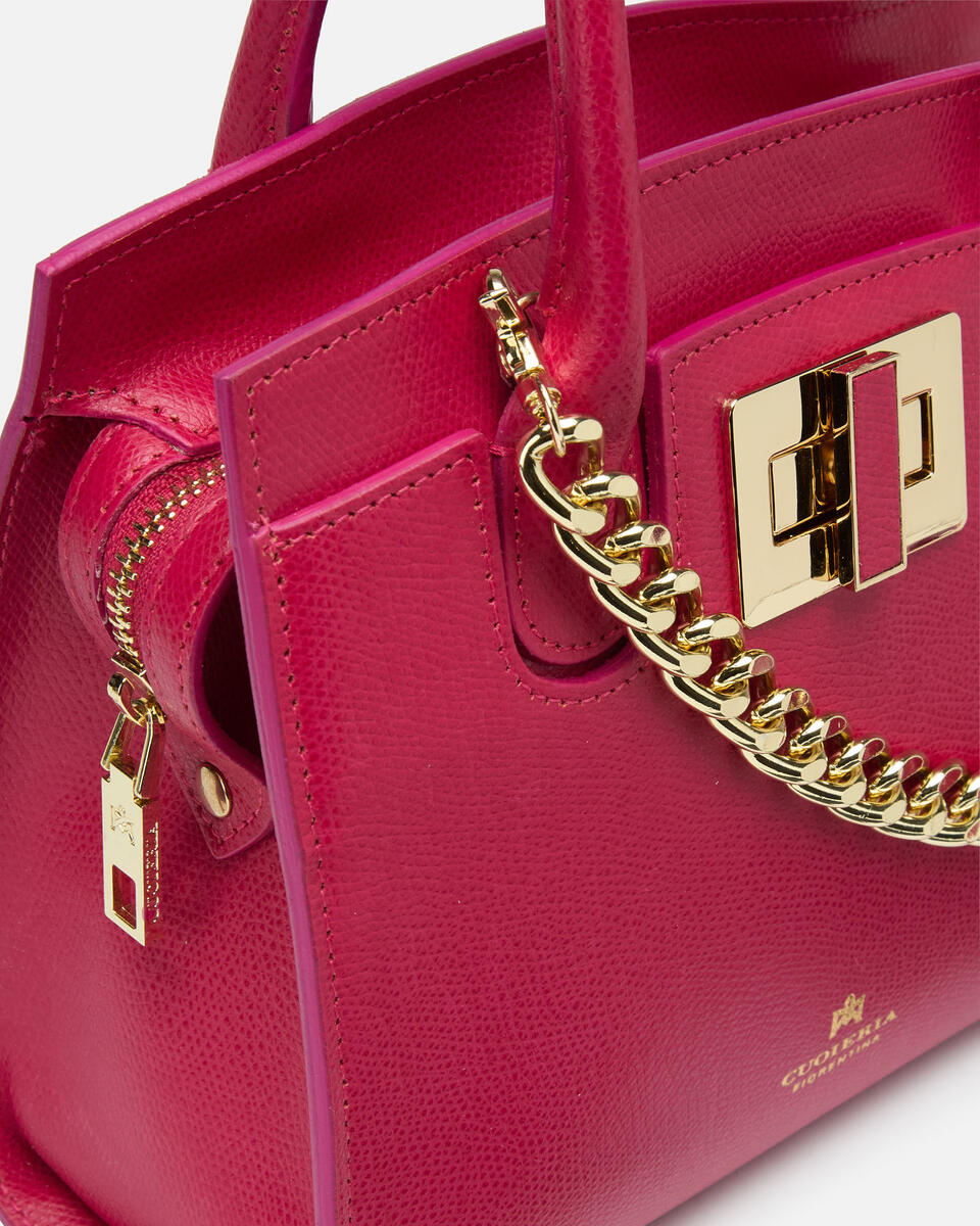 Small tote bag Fuchsia   - Tote Bags - Women's Bags - Bags - Cuoieria Fiorentina
