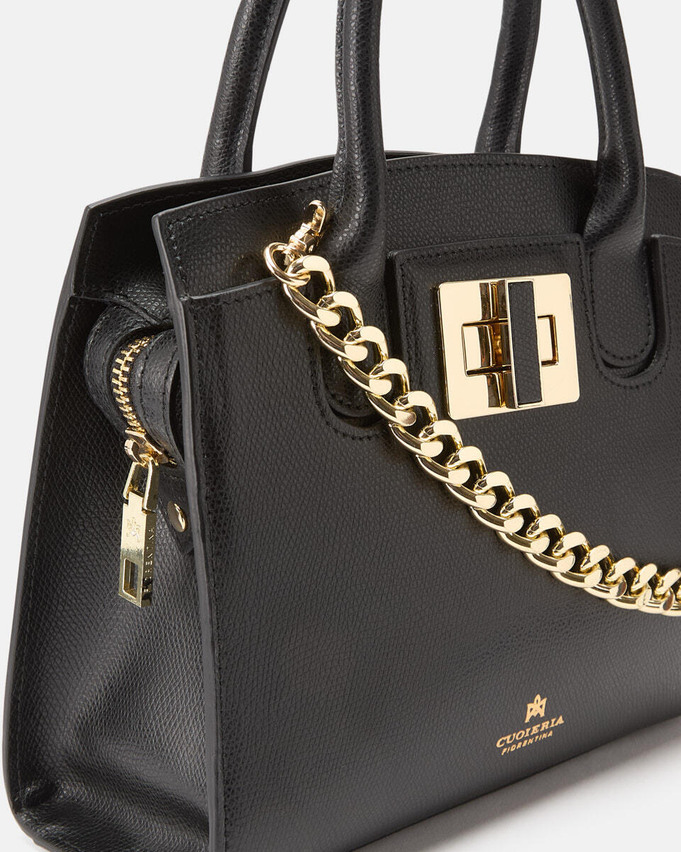 Small tote bag Black  - Tote Bags - Women's Bags - Bags - Cuoieria Fiorentina