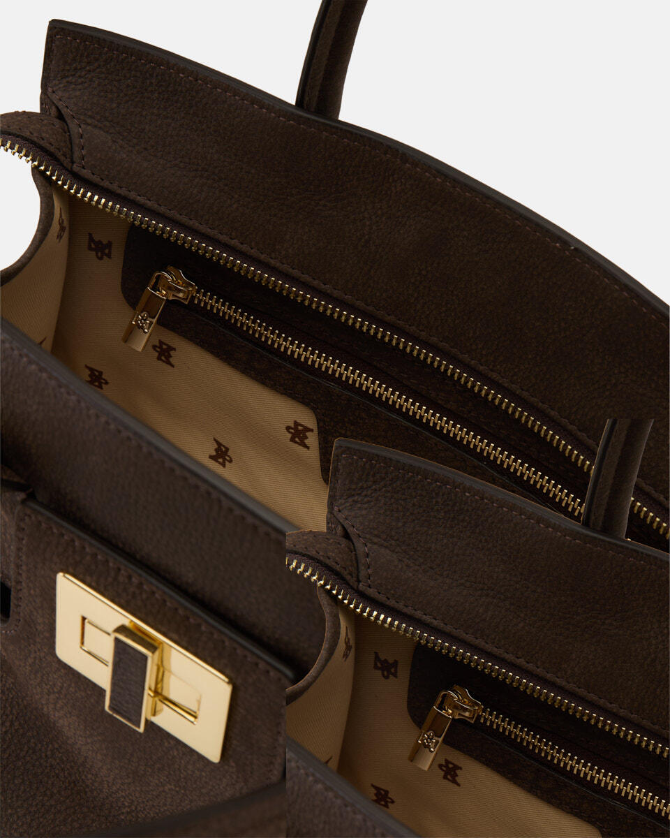 Bella Soft Medium Tote Cioccolato  - Tote Bag - Borse Donna - Borse - Cuoieria Fiorentina