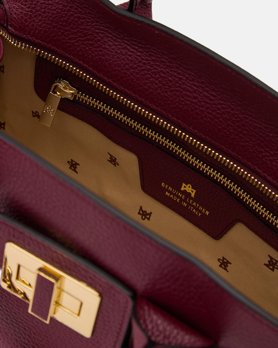 TOTE BAG Bordeaux  - Tote Bags - Women's Bags - Bags - Cuoieria Fiorentina