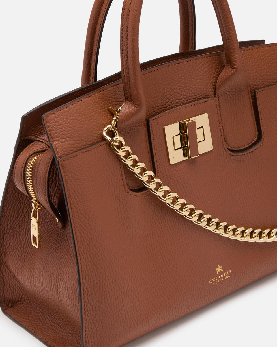 Bella Soft Medium Tote Caramel  - Tote Bag - Borse Donna - Borse - Cuoieria Fiorentina