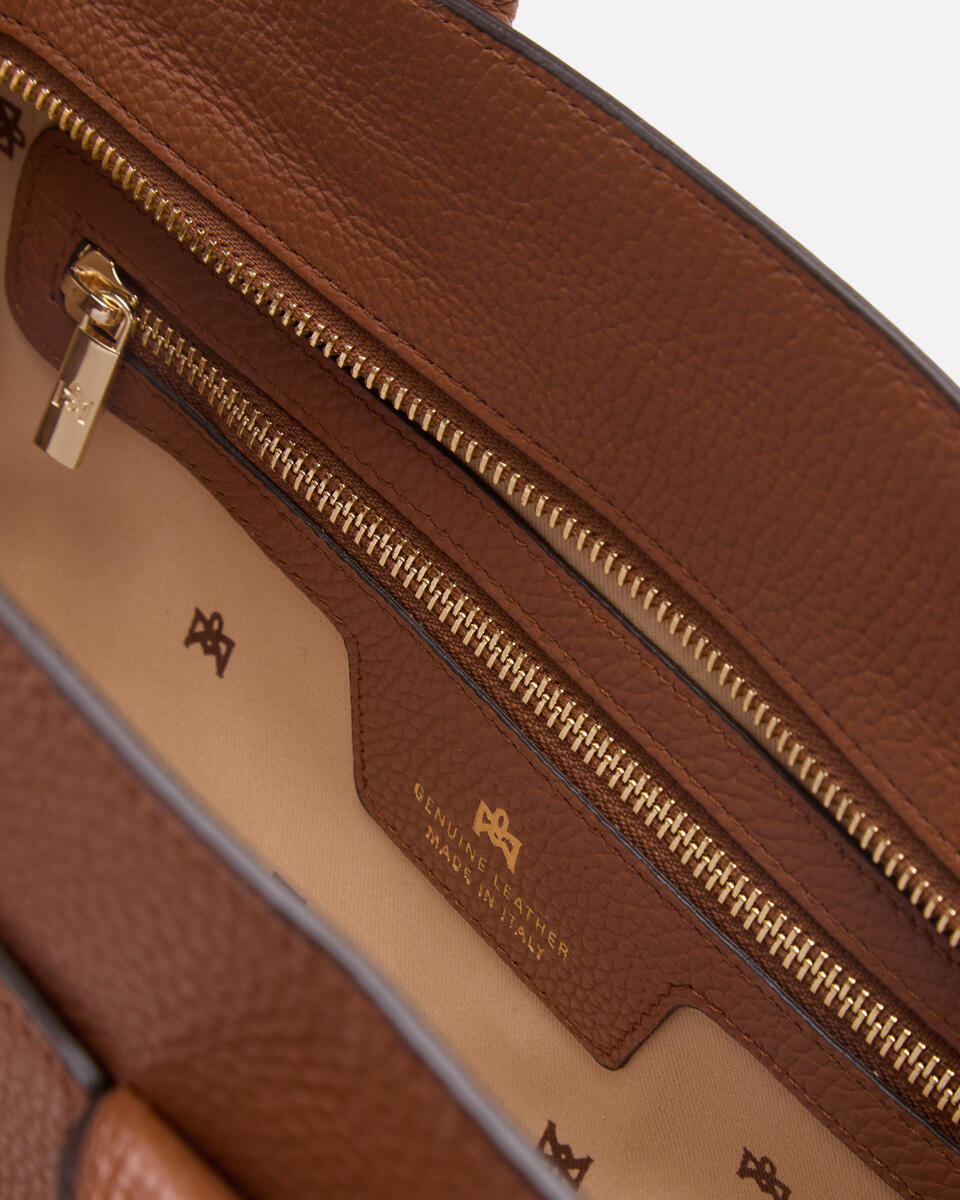 Bella Soft Medium Tote Caramel  - Tote Bag - Borse Donna - Borse - Cuoieria Fiorentina