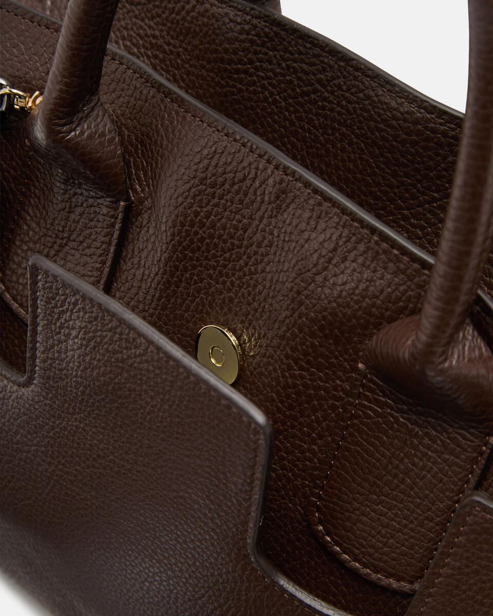TOTE BAG Chocolate  - Tote Bags - Women's Bags - Bags - Cuoieria Fiorentina