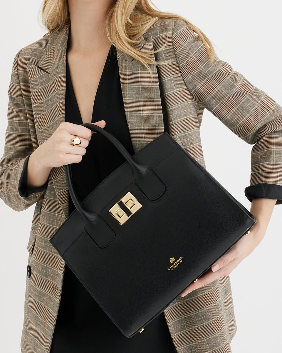 TOTE BAG Chocolate  - Tote Bags - Women's Bags - Bags - Cuoieria Fiorentina
