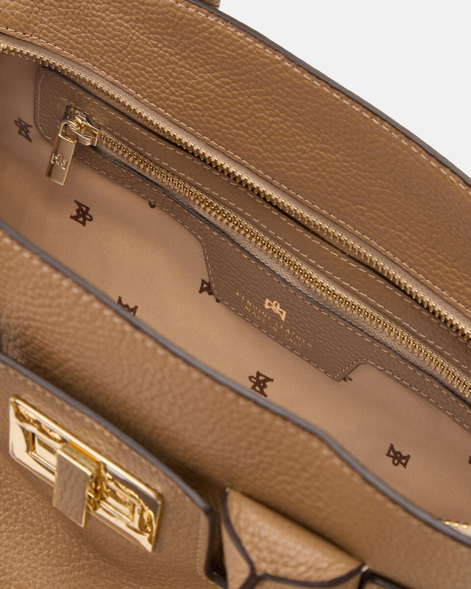 Bella Soft Medium Tote Desert  - Tote Bag - Borse Donna - Borse - Cuoieria Fiorentina