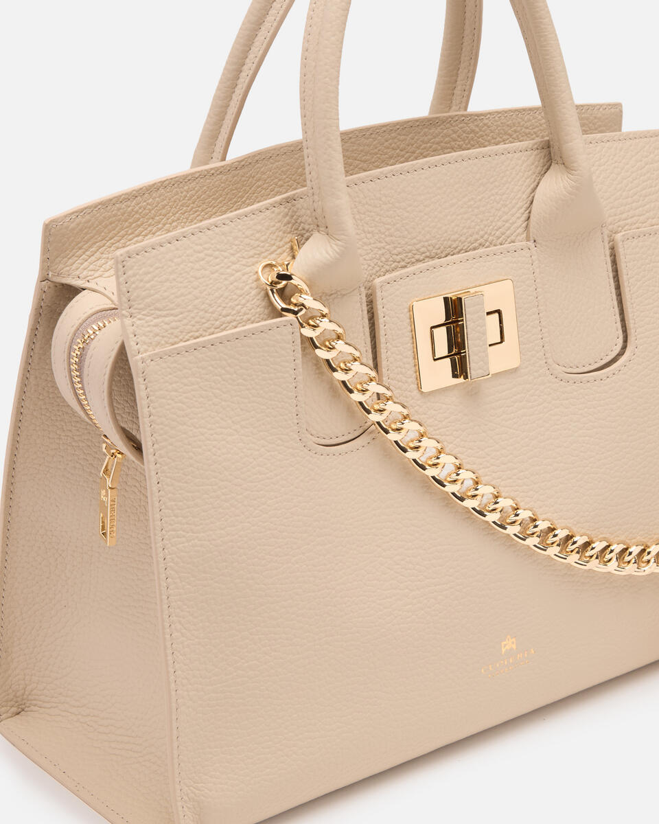 Bella Soft Medium Tote Prosecco  - Tote Bag - Borse Donna - Borse - Cuoieria Fiorentina
