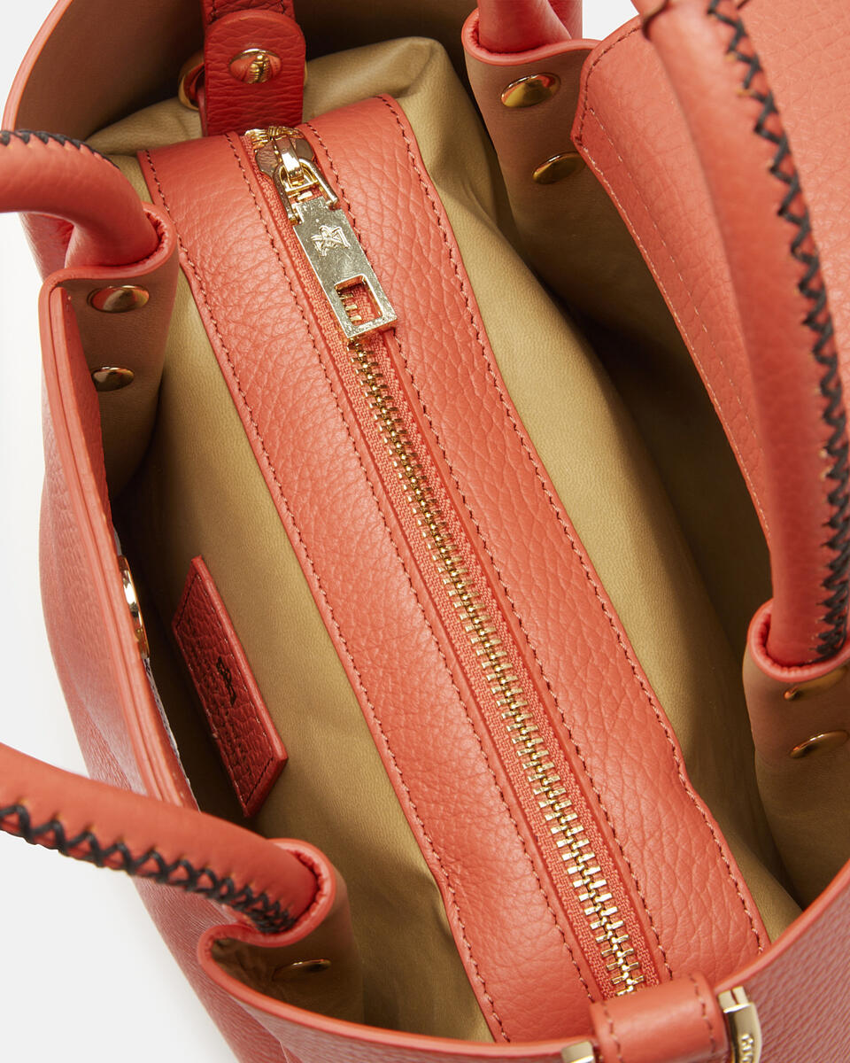 Small tote bag Papaya  - Tote Bags - Women's Bags - Bags - Cuoieria Fiorentina