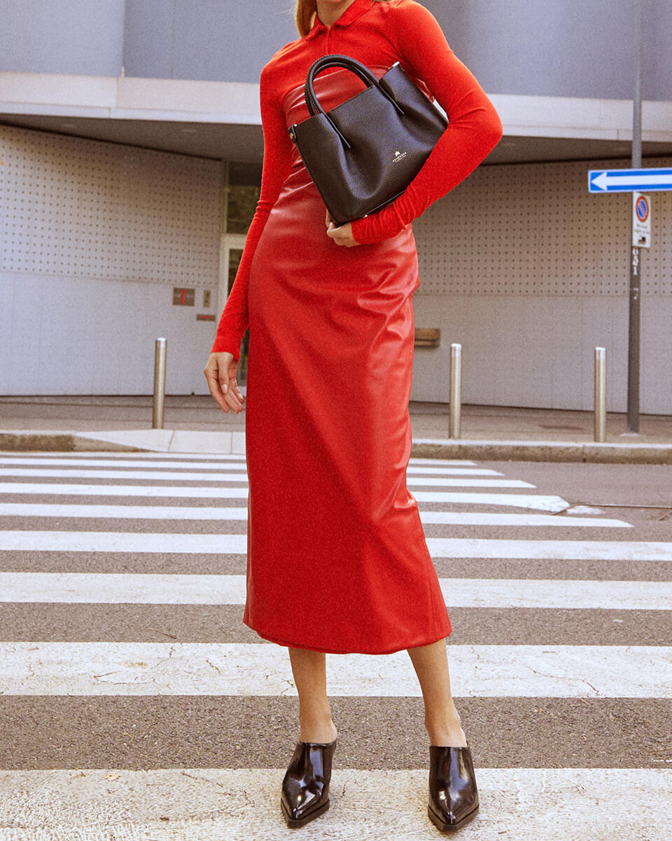 Small tote bag Papaya  - Tote Bags - Women's Bags - Bags - Cuoieria Fiorentina