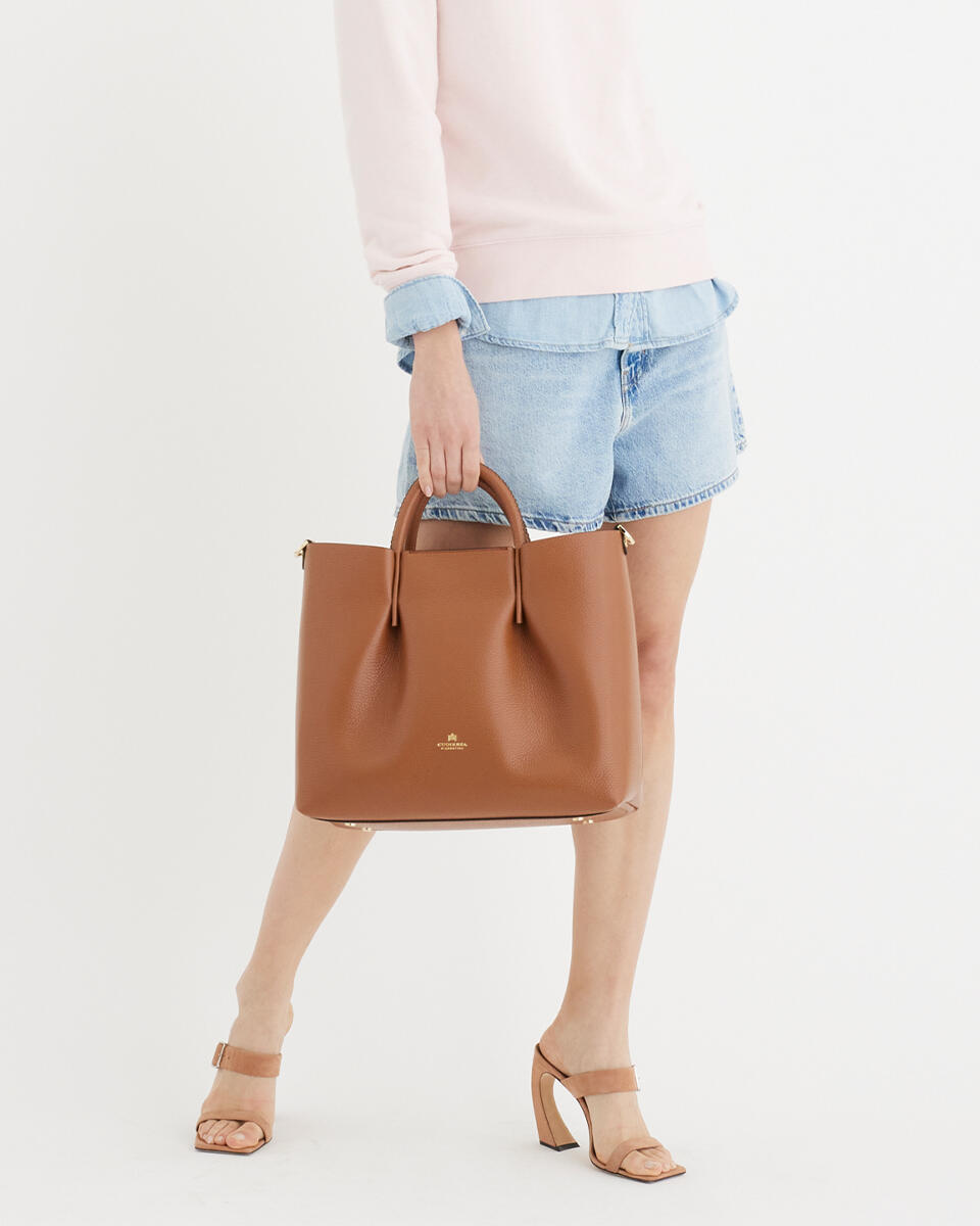 Candy large tote Caramel  - Tote Bag - Borse Donna - Borse - Cuoieria Fiorentina