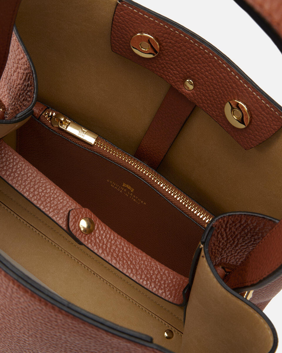 Candy bucket Caramel  - Secchiello - Borse Donna - Borse - Cuoieria Fiorentina