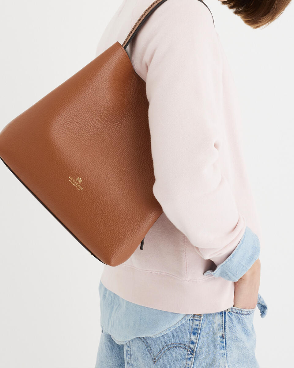 Candy bucket Caramel  - Secchiello - Borse Donna - Borse - Cuoieria Fiorentina