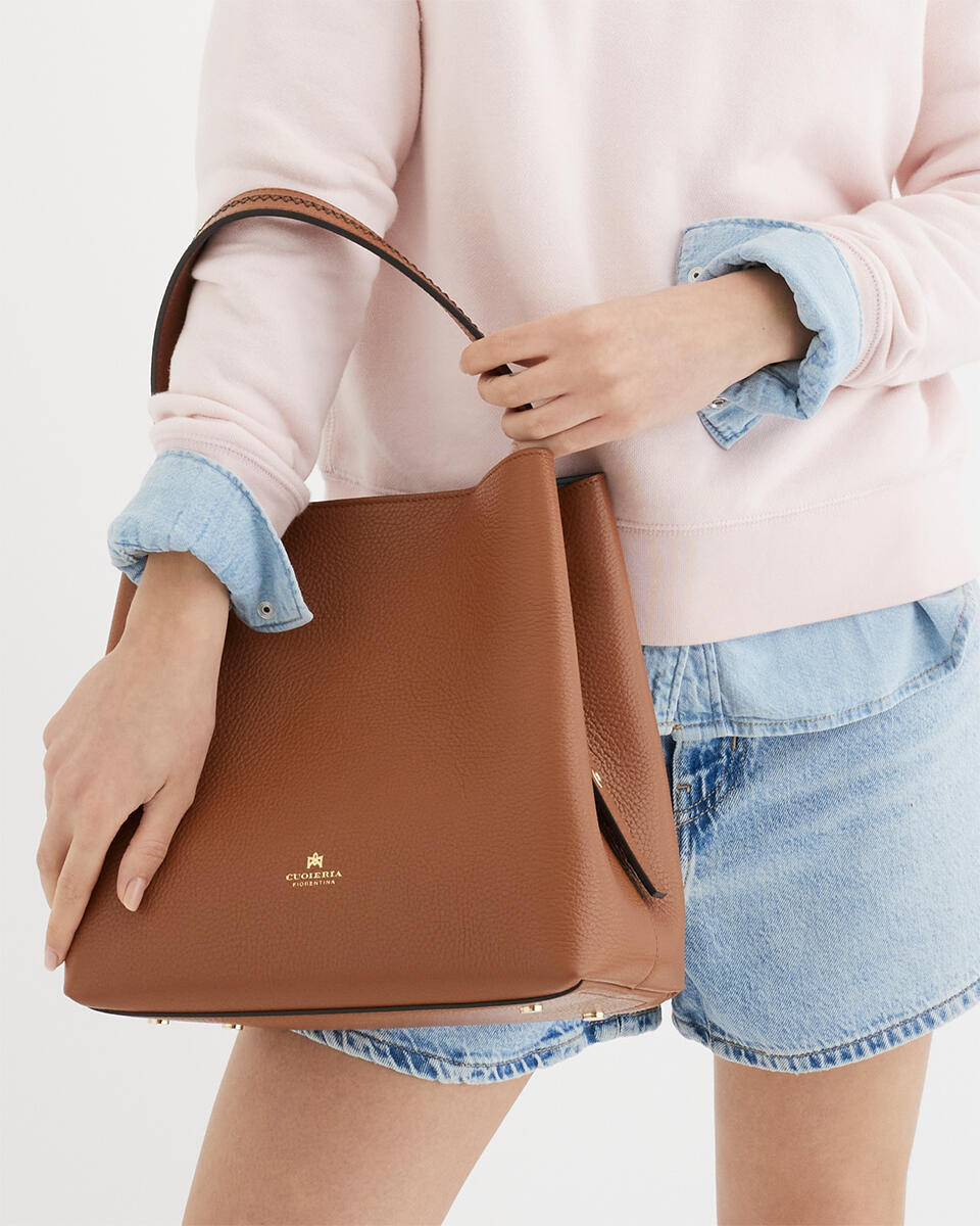 Candy bucket Nero  - Secchiello - Borse Donna - Borse - Cuoieria Fiorentina