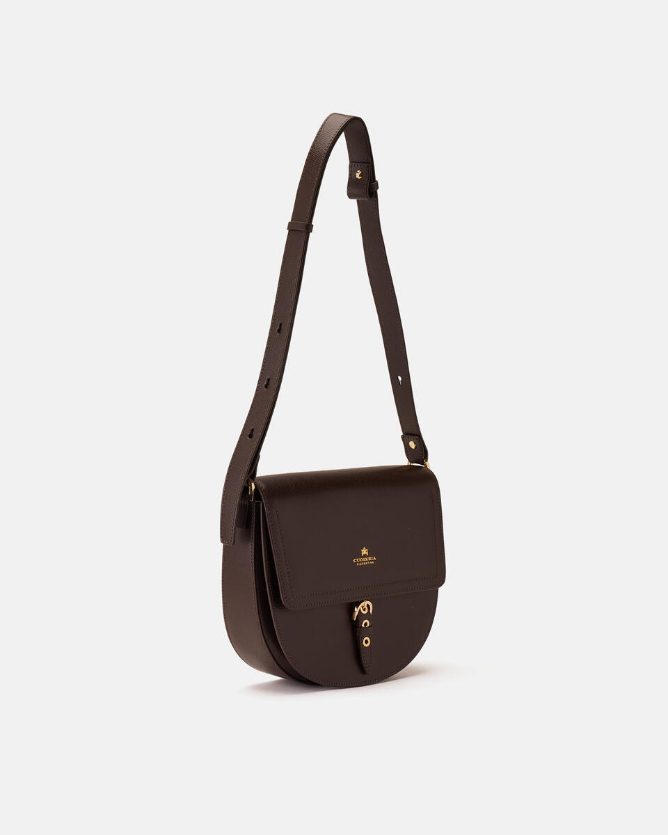 Eva crossbody Testa di moro  - Messenger - Borse Donna - Borse - Cuoieria Fiorentina