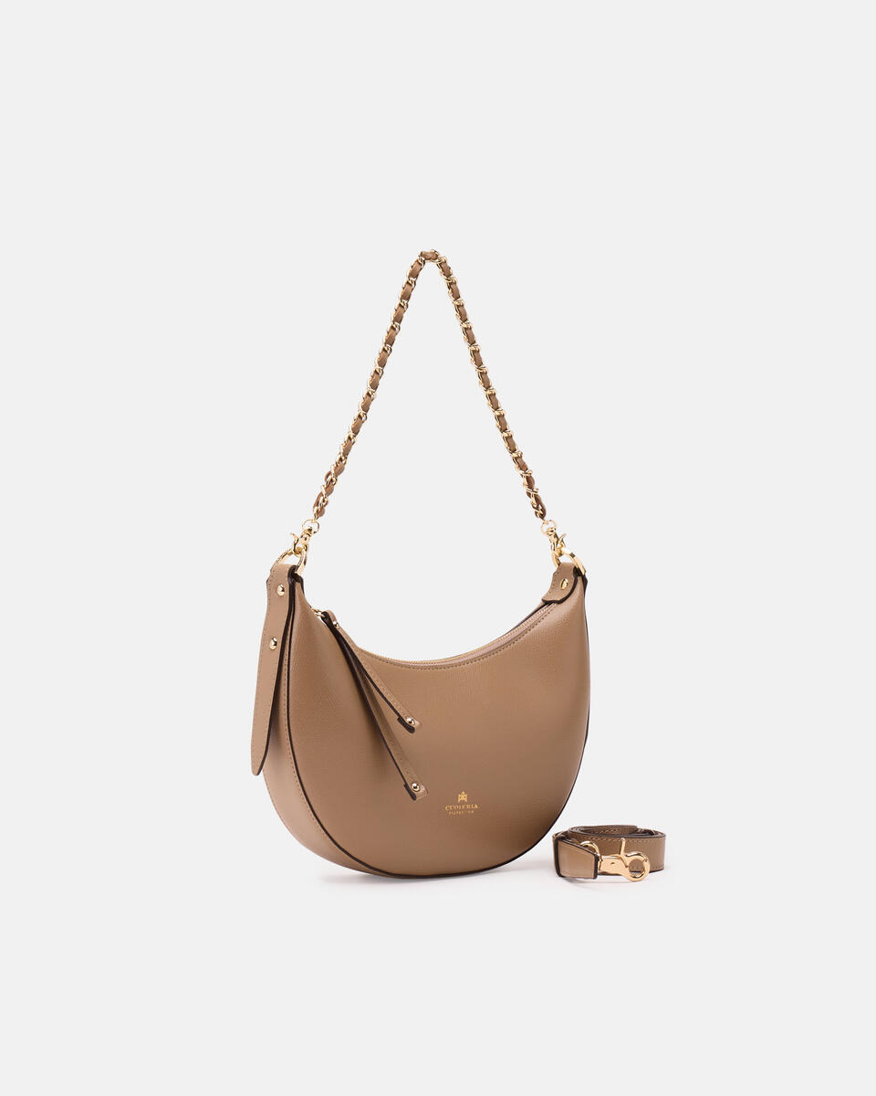 Eva small hobo Desert  - Borse A Spalla - Borse Donna - Borse - Cuoieria Fiorentina