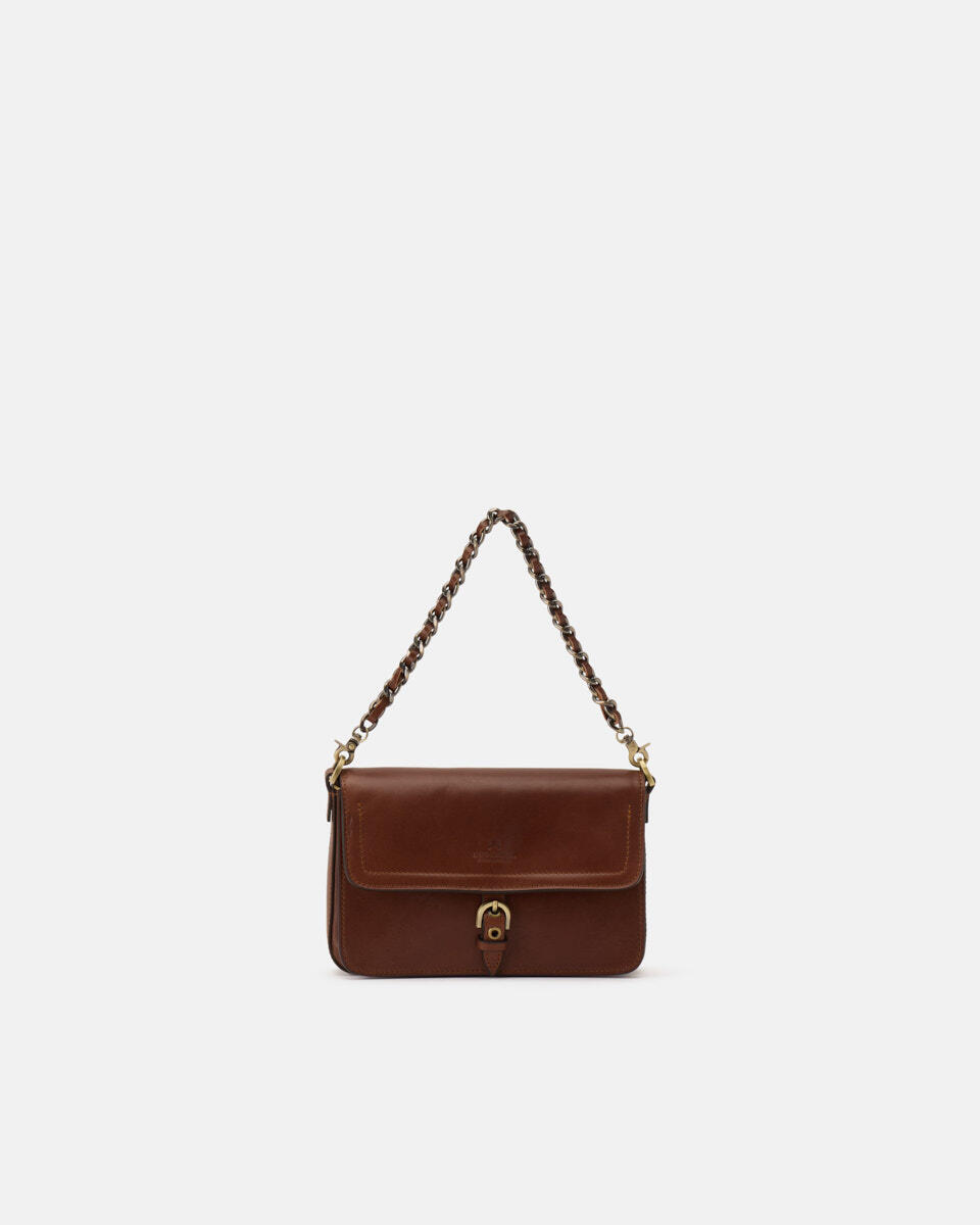 FLAP BAG Brown  - Shoulder Bags - Women's Bags - Bags - Cuoieria Fiorentina