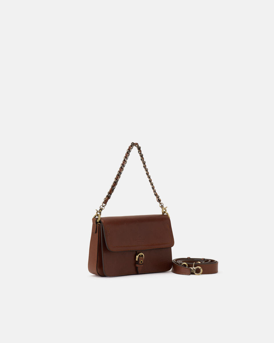 FLAP BAG Brown  - Shoulder Bags - Women's Bags - Bags - Cuoieria Fiorentina
