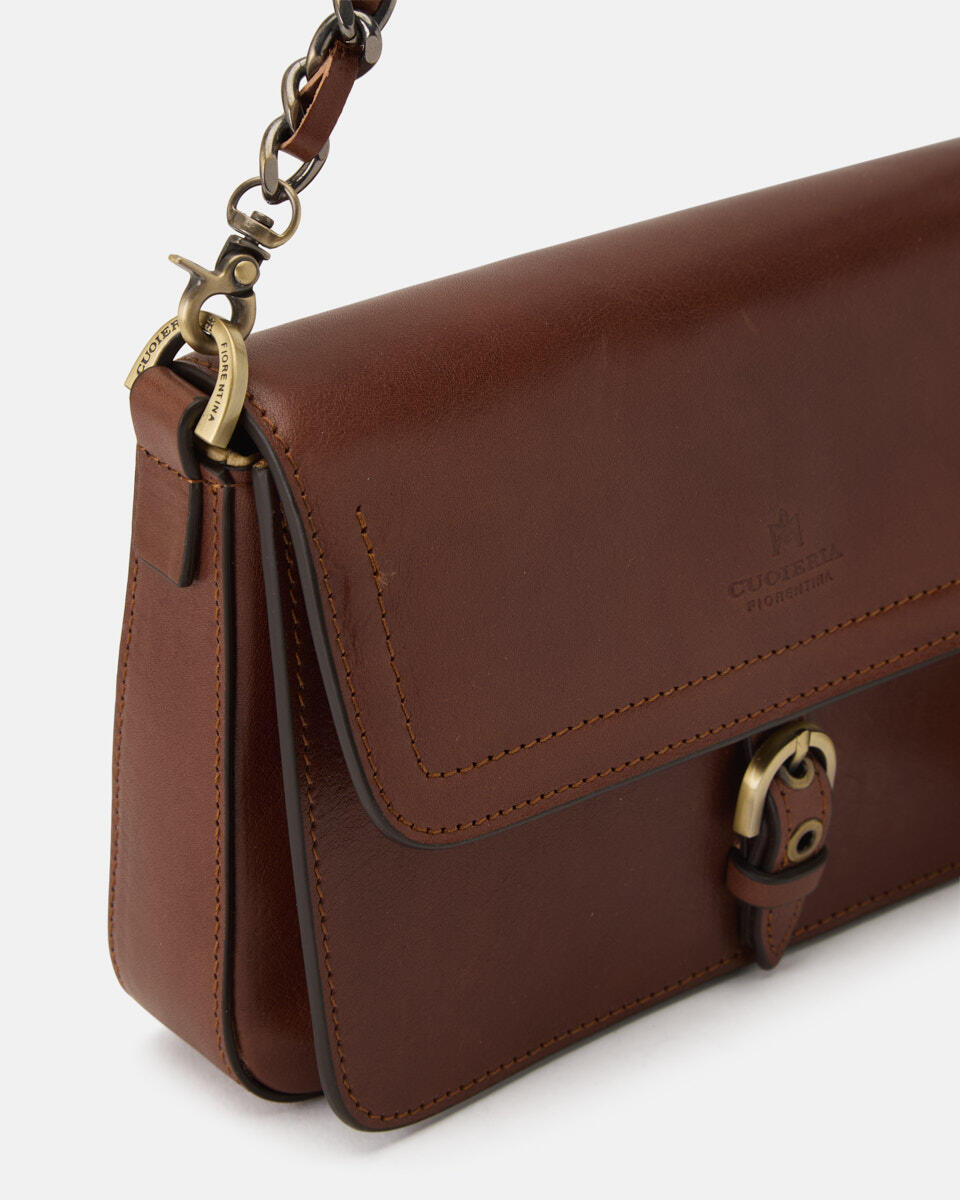 FLAP BAG Brown  - Shoulder Bags - Women's Bags - Bags - Cuoieria Fiorentina