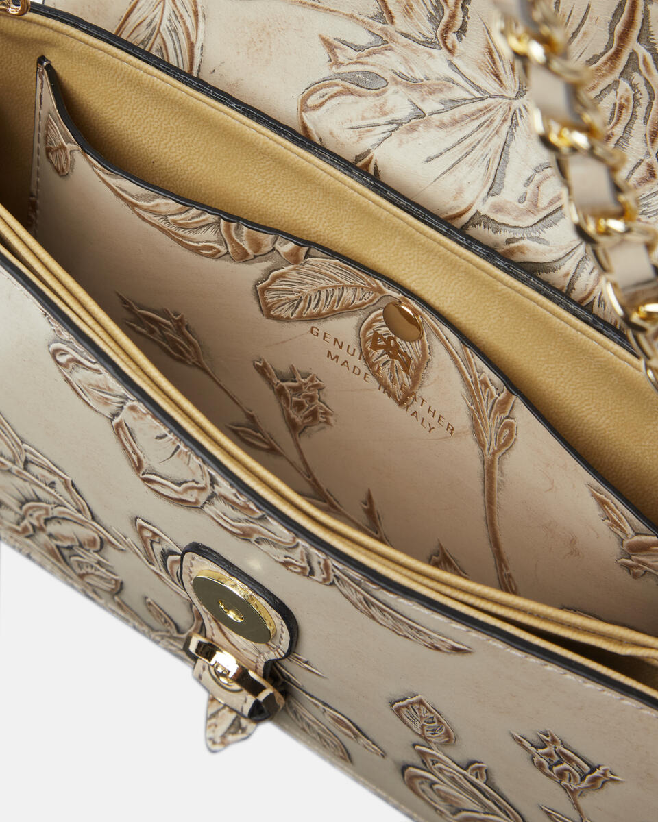 FLAP BAG Taupe  - Shoulder Bags - Women's Bags - Bags - Cuoieria Fiorentina