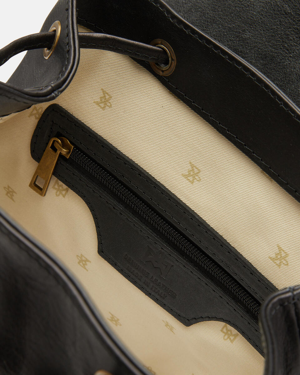 Eva Backpack Nero  - Zaini - Borse Donna - Borse - Cuoieria Fiorentina