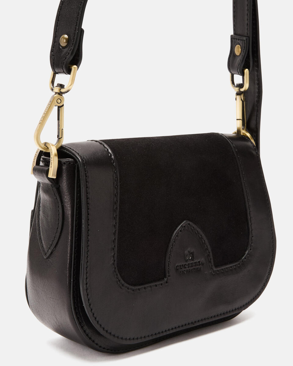 Stella small messenger Nero  - Mini Bag - Borse Donna - Borse - Cuoieria Fiorentina