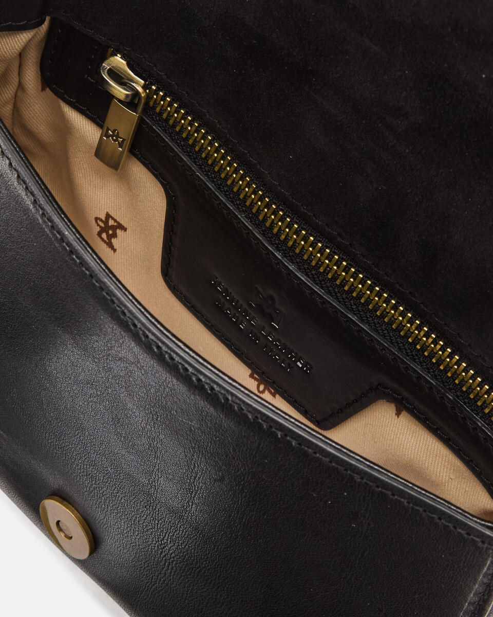 Stella small messenger Nero  - Mini Bag - Borse Donna - Borse - Cuoieria Fiorentina