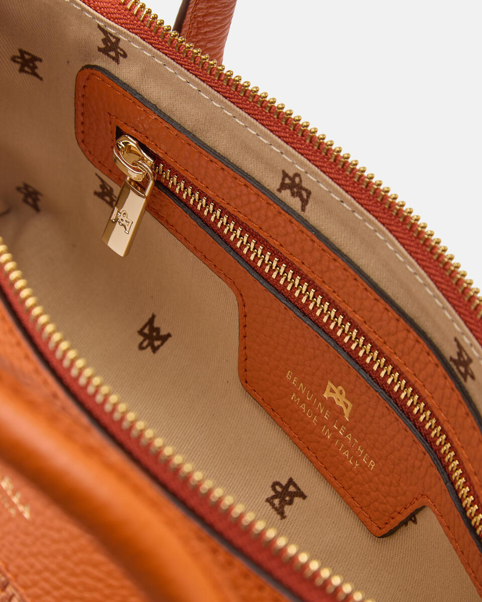 SMALL TOTE BAG Orange  - Tote Bags - Women's Bags - Bags - Cuoieria Fiorentina