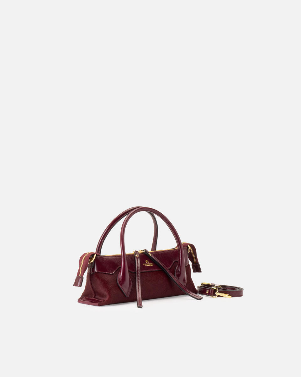 MINI TOTE BAG Black cherry  - Mini Bags - Women's Bags - Bags - Cuoieria Fiorentina