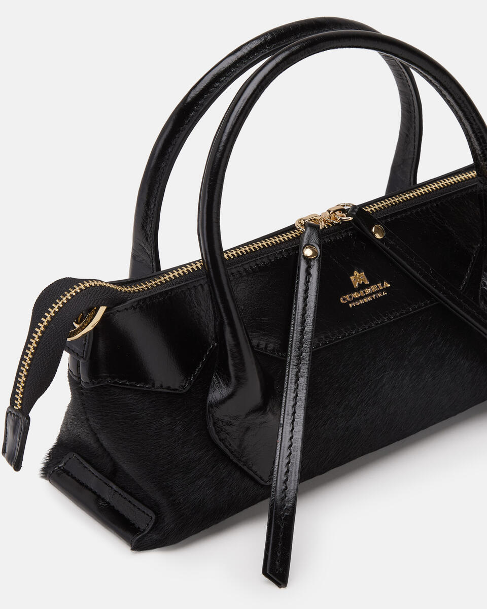 Holly Small tote cavallino Nero  - Mini Bag - Borse Donna - Borse - Cuoieria Fiorentina