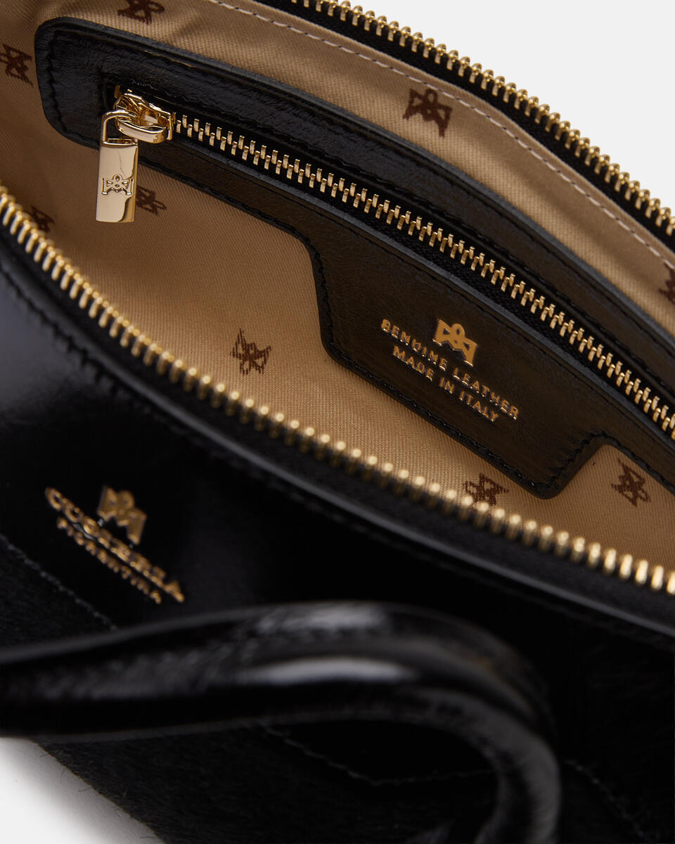 Holly Small tote cavallino Nero  - Mini Bag - Borse Donna - Borse - Cuoieria Fiorentina