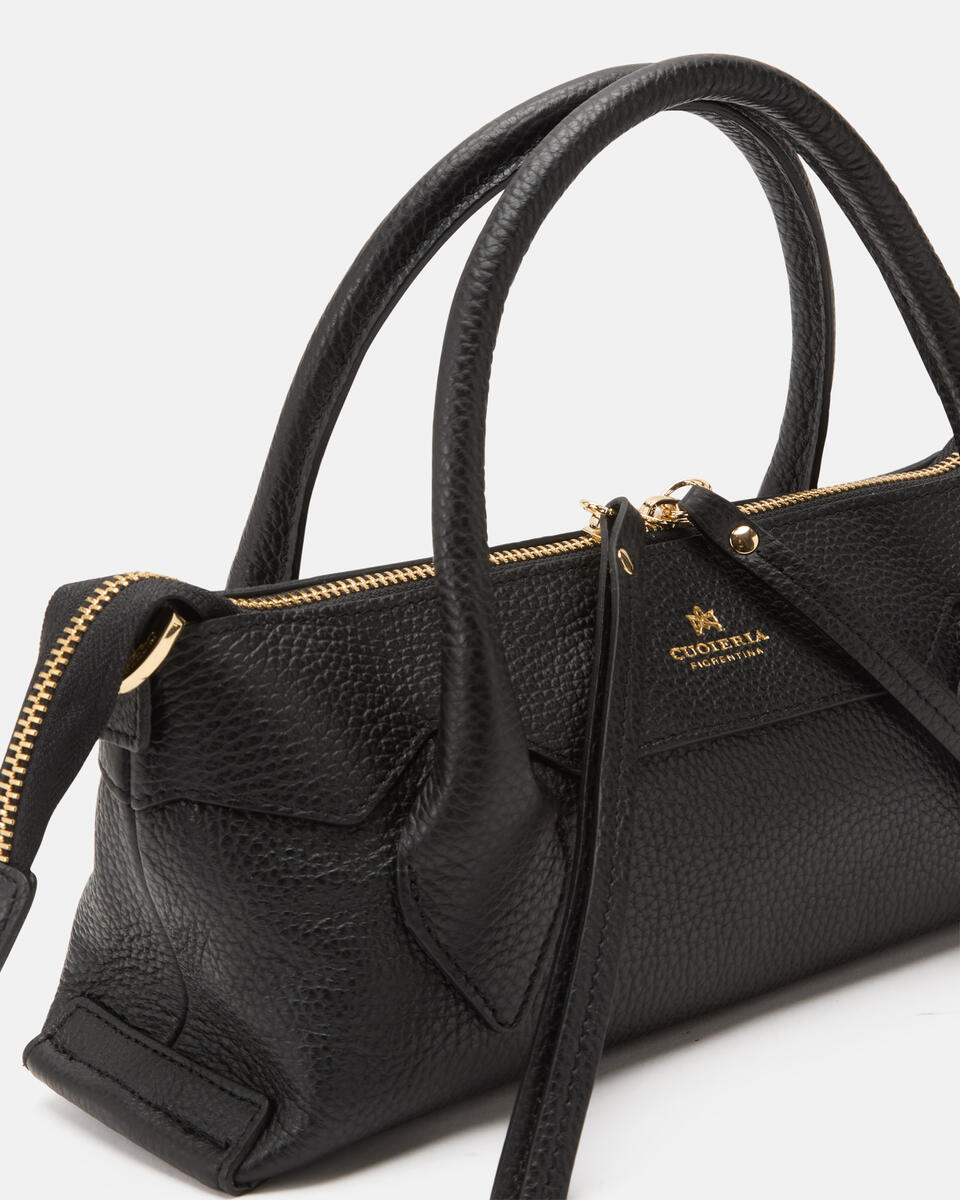 Holly Small tote dollaro Nero  - Mini Bag - Borse Donna - Borse - Cuoieria Fiorentina