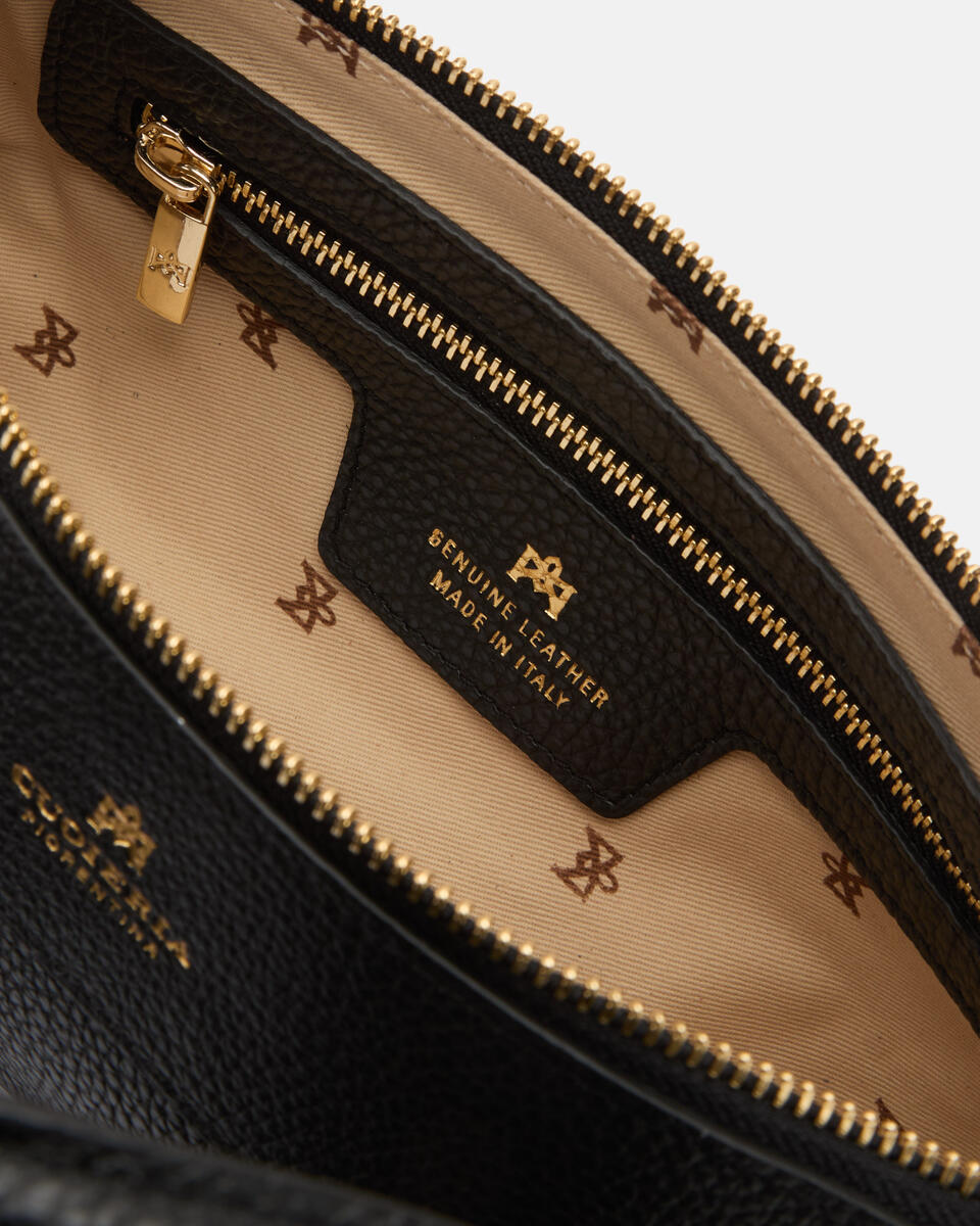 Holly Small tote dollaro Nero  - Mini Bag - Borse Donna - Borse - Cuoieria Fiorentina