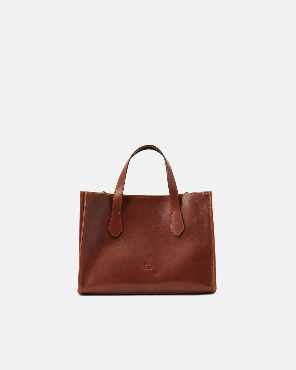 Dora tote media in cuoio Marrone  - Tote Bag - Borse Donna - Borse - Cuoieria Fiorentina