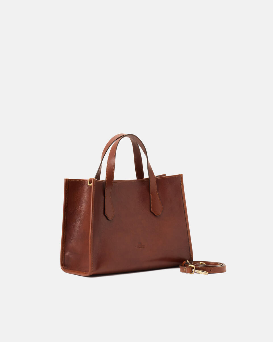 Dora tote media in cuoio Marrone  - Tote Bag - Borse Donna - Borse - Cuoieria Fiorentina