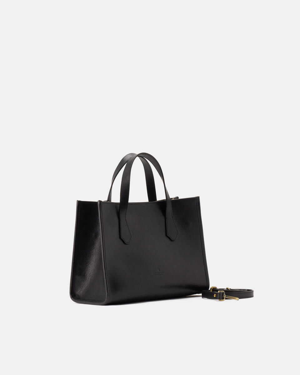 Dora tote media in cuoio Nero  - Tote Bag - Borse Donna - Borse - Cuoieria Fiorentina