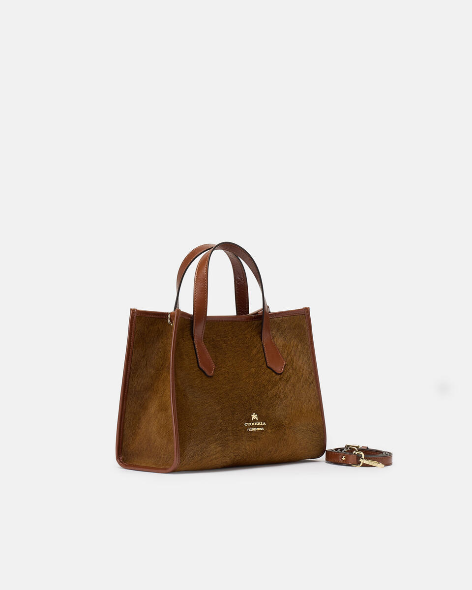 Dora Medium tote Cavallino Caramel  - Tote Bag - Borse Donna - Borse - Cuoieria Fiorentina