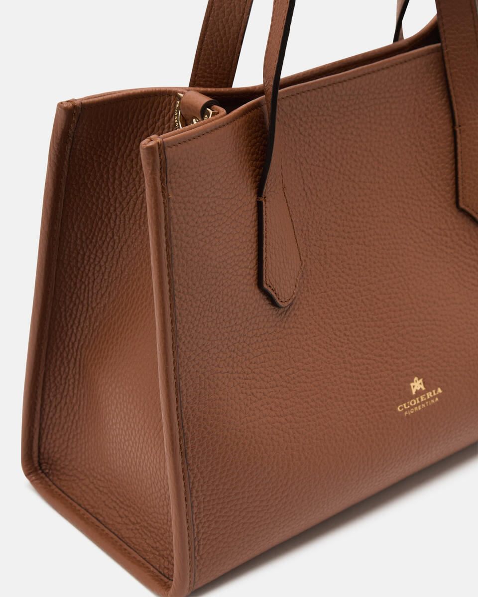 Dora Medium tote dollaro Caramel  - Tote Bag - Borse Donna - Borse - Cuoieria Fiorentina