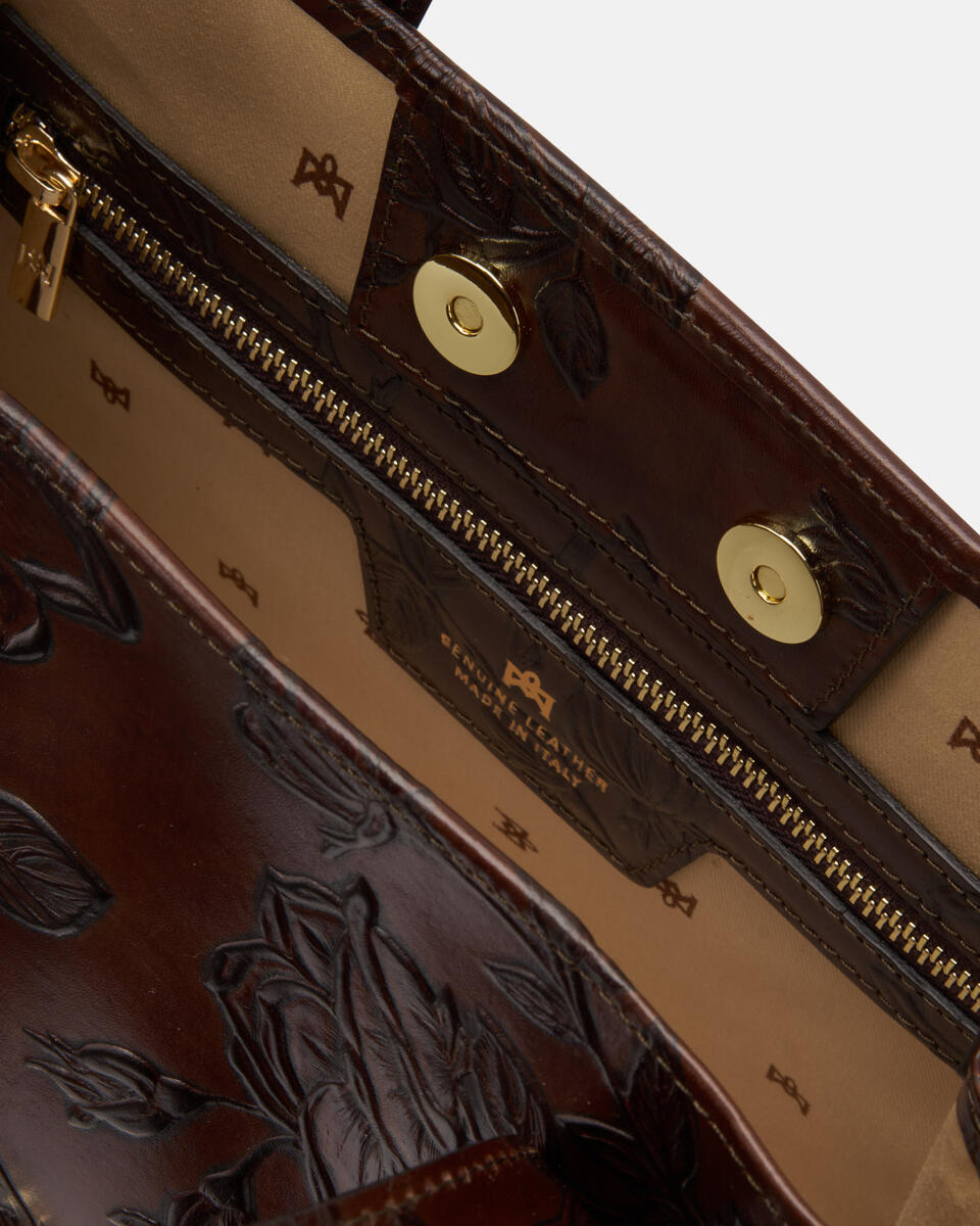 TOTE BAG Mahogany  - Tote Bags - Women's Bags - Bags - Cuoieria Fiorentina