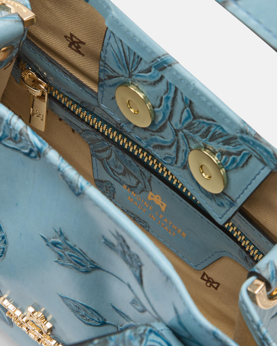 Dora small tote mimì Celeste  - Tote Bag - Borse Donna - Borse - Cuoieria Fiorentina