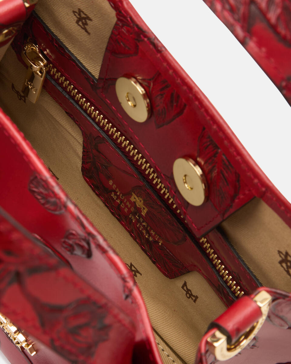 Dora small tote mimì Rosso  - Tote Bag - Borse Donna - Borse - Cuoieria Fiorentina