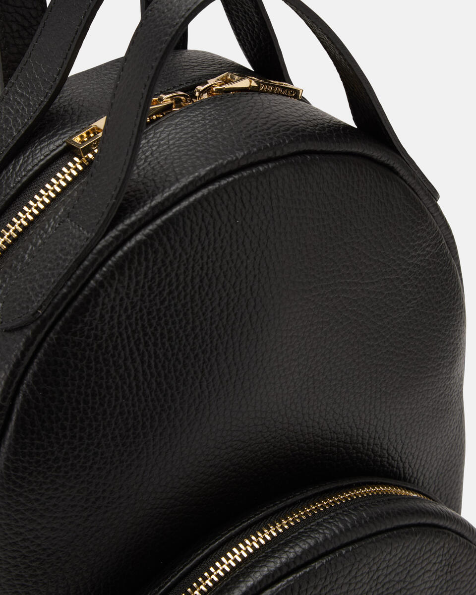 Velvet Pocket Backpack Nero  - Zaini - Borse Donna - Borse - Cuoieria Fiorentina
