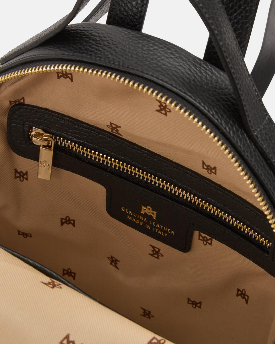 Velvet Pocket Backpack Nero  - Zaini - Borse Donna - Borse - Cuoieria Fiorentina