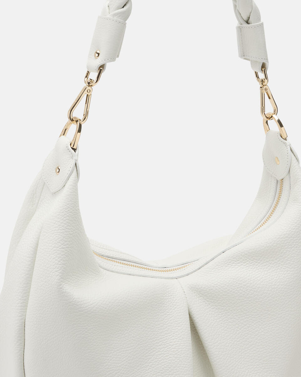 Emma Large hobo Bianco  - Borse - Special Price - Cuoieria Fiorentina