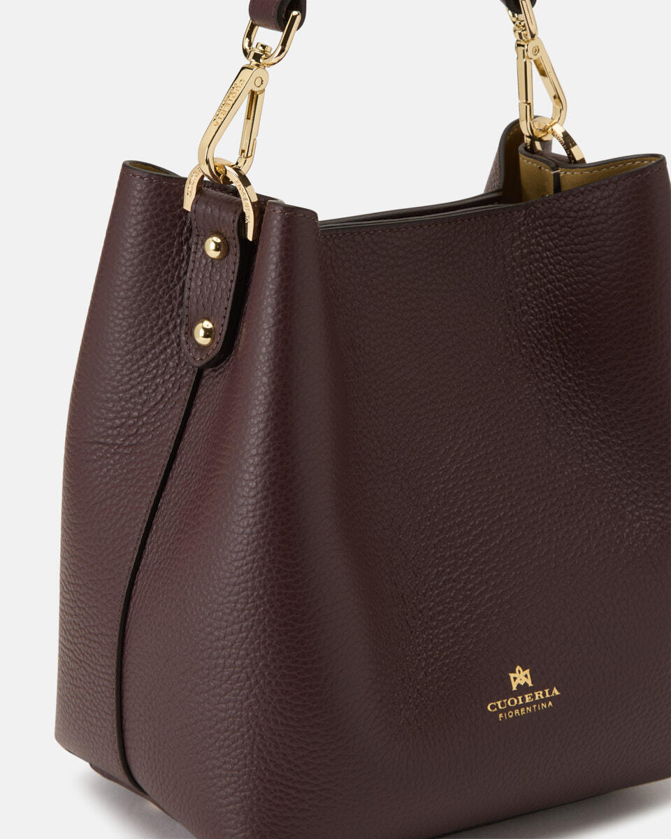 Candy small bucket Coffee  - Secchiello - Borse Donna - Borse - Cuoieria Fiorentina