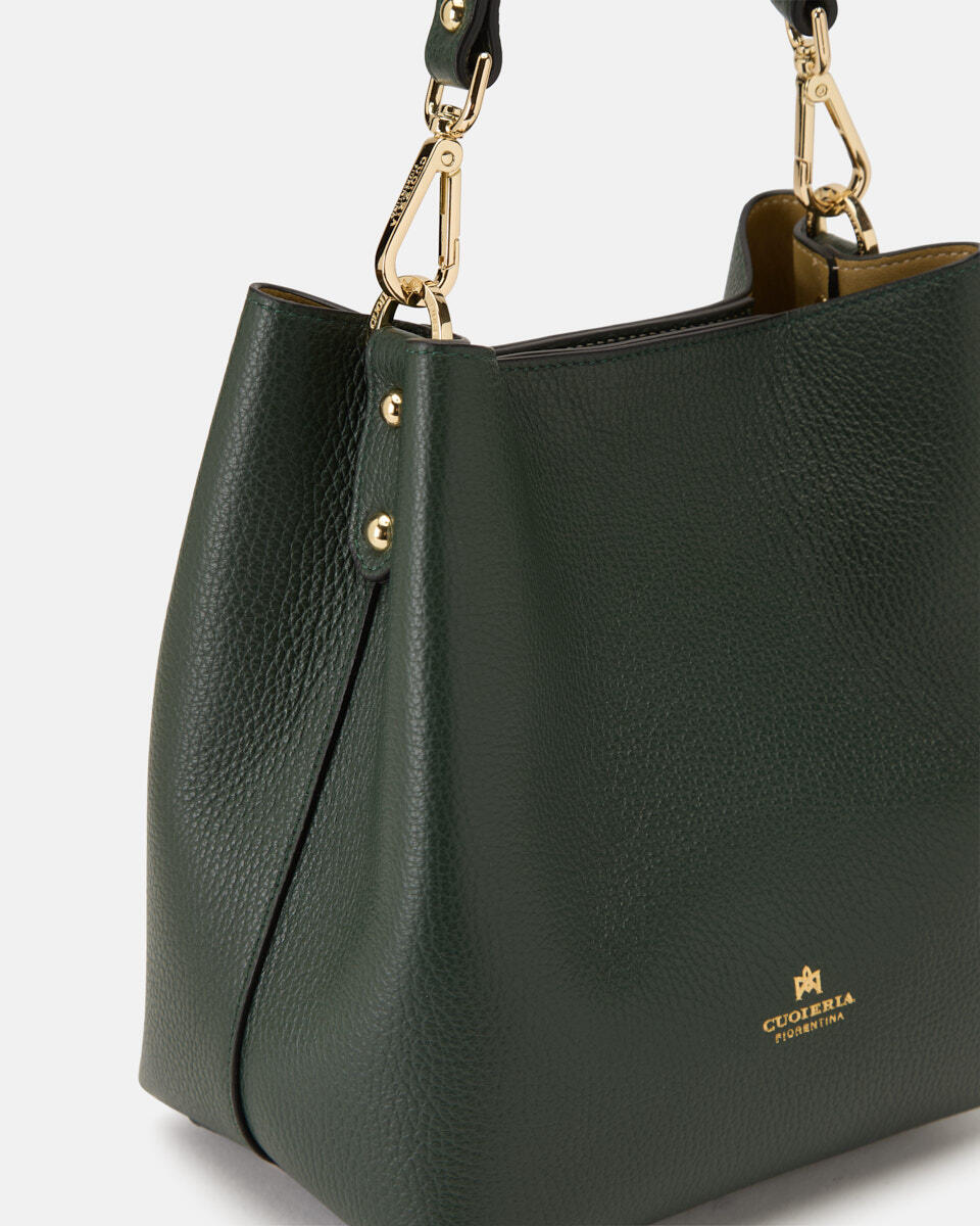 Candy small bucket Muschio  - Secchiello - Borse Donna - Borse - Cuoieria Fiorentina