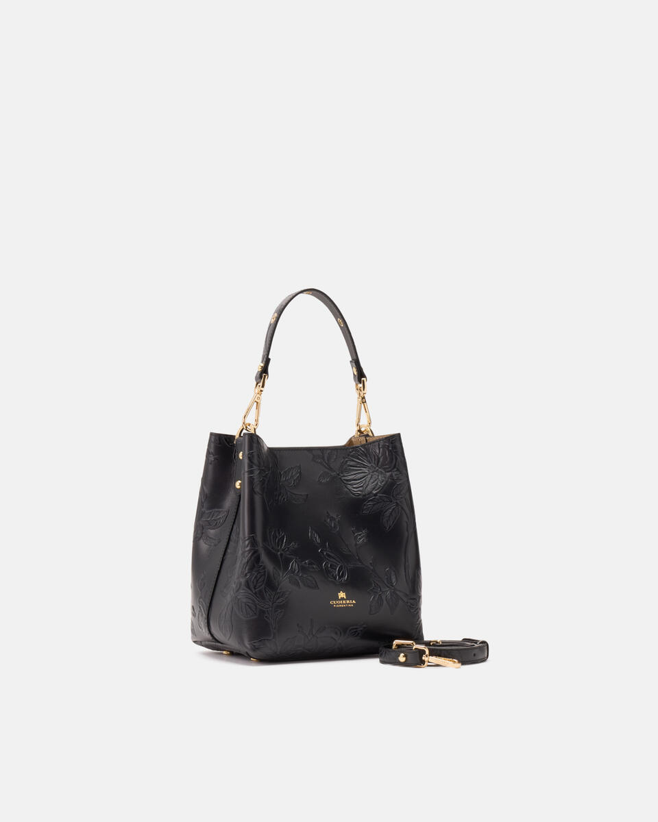 SMALL BUCKET BAG Black  - Bucket Bags - Women's Bags - Bags - Cuoieria Fiorentina