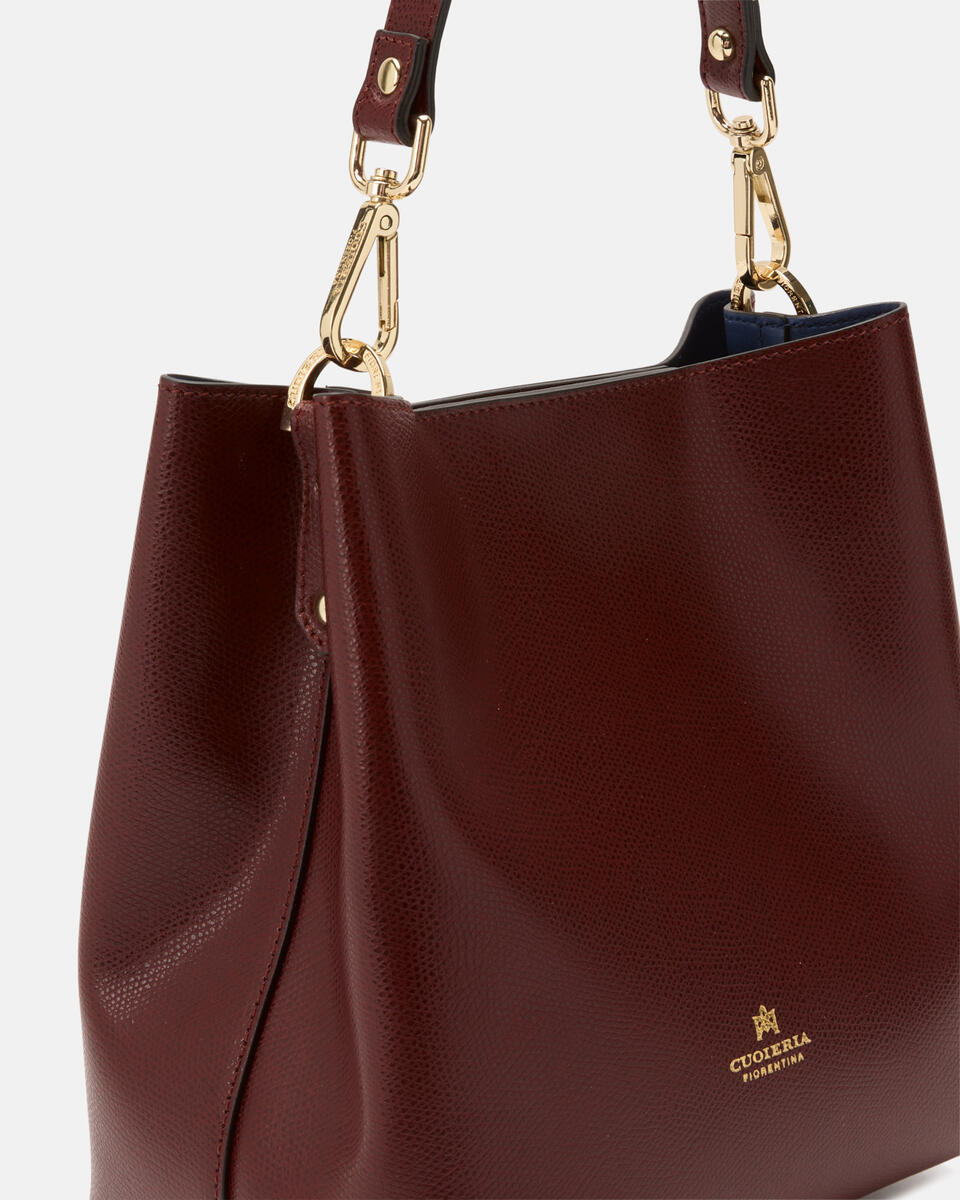 Alice small bucket Bordeaux  - Secchiello - Borse Donna - Borse - Cuoieria Fiorentina